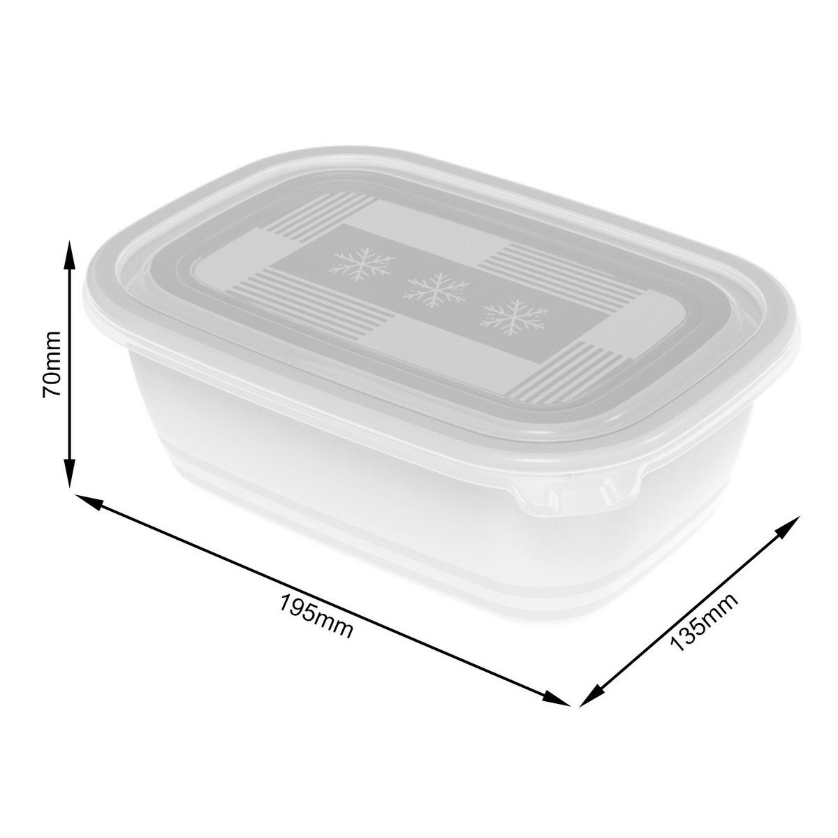 GEFRIERDOSE 1 l  - Transparent, Basics, Kunststoff (15,5/11/13,4cm) - Rotho