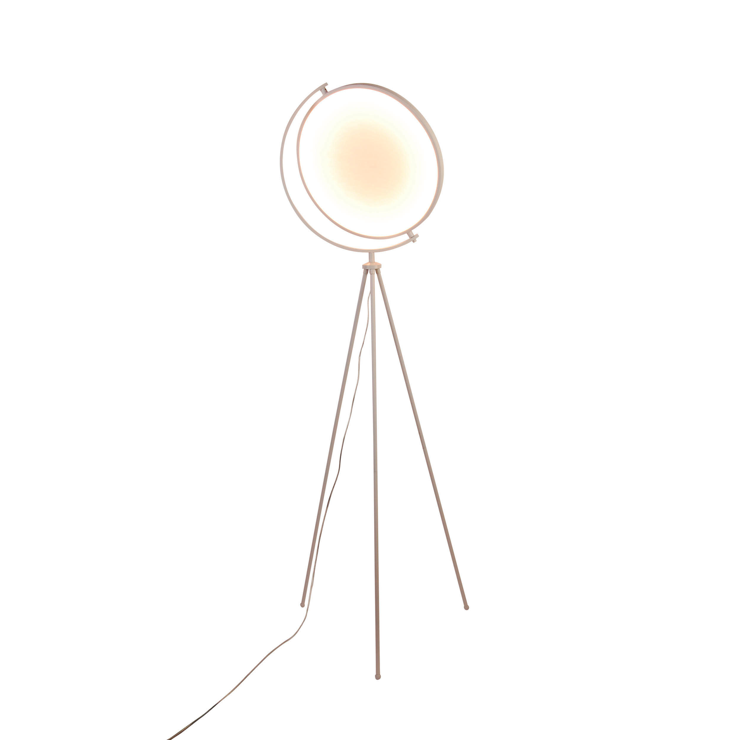 LED-STEHLEUCHTE 41/156 cm    - Weiß, Design, Kunststoff/Textil (41/156cm) - Näve