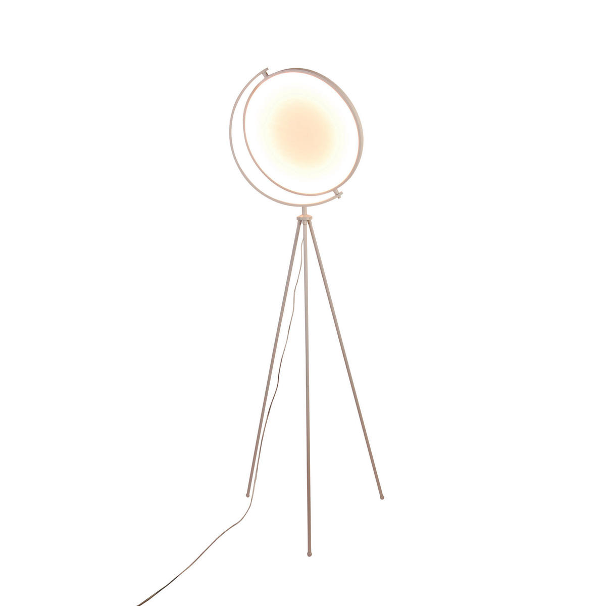 LED-STEHLEUCHTE 41/156 cm    - Weiß, Design, Kunststoff/Textil (41/156cm) - Näve