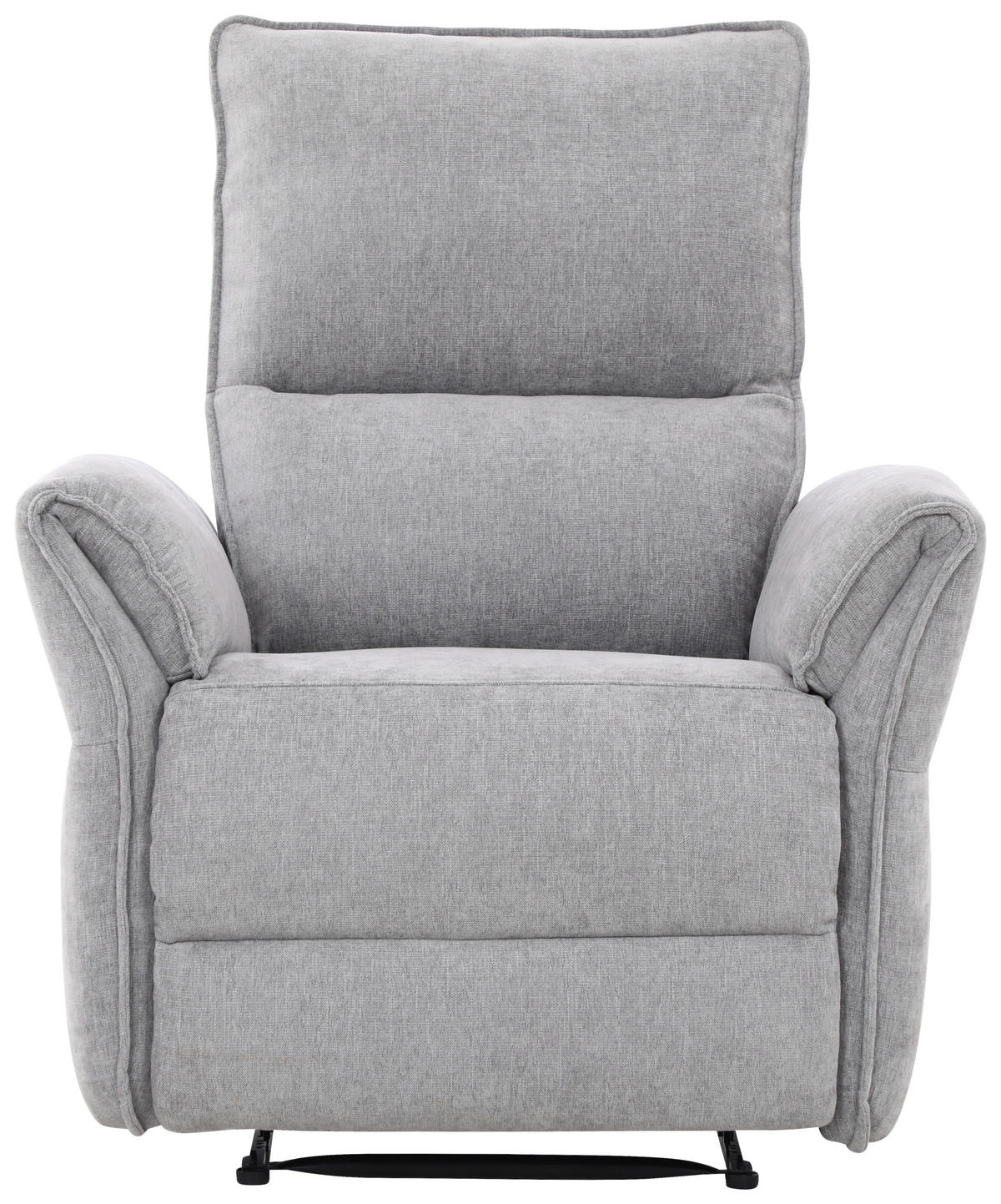 FERNSEHSESSEL  mit Webstoff Grau  - Schwarz/Grau, MODERN, Kunststoff/Textil (86/103/92cm) - Livetastic