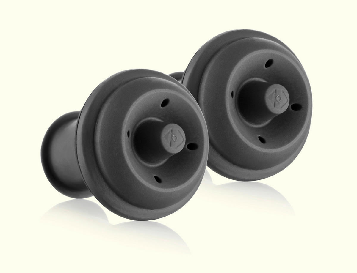 ČEP ZA BOCE  - siva, Konvencionalno, plastika (3,2/3,2/4cm) - Vacu Vin