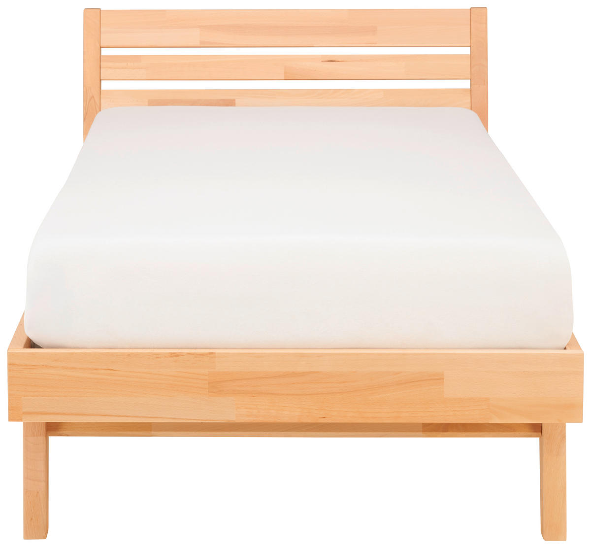 BETT 90/200 cm  in Kernbuche  - Kernbuche, MODERN, Holz (90/200cm) - MID.YOU