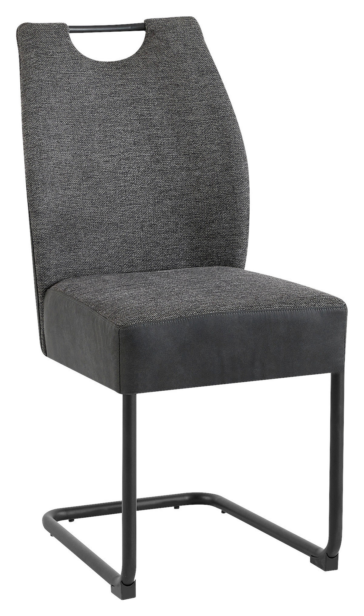 STUHL-SET 2 Stück mit Griff   - Anthrazit/Schwarz, MODERN, Metall (45/94/54cm) - Ambia Garden