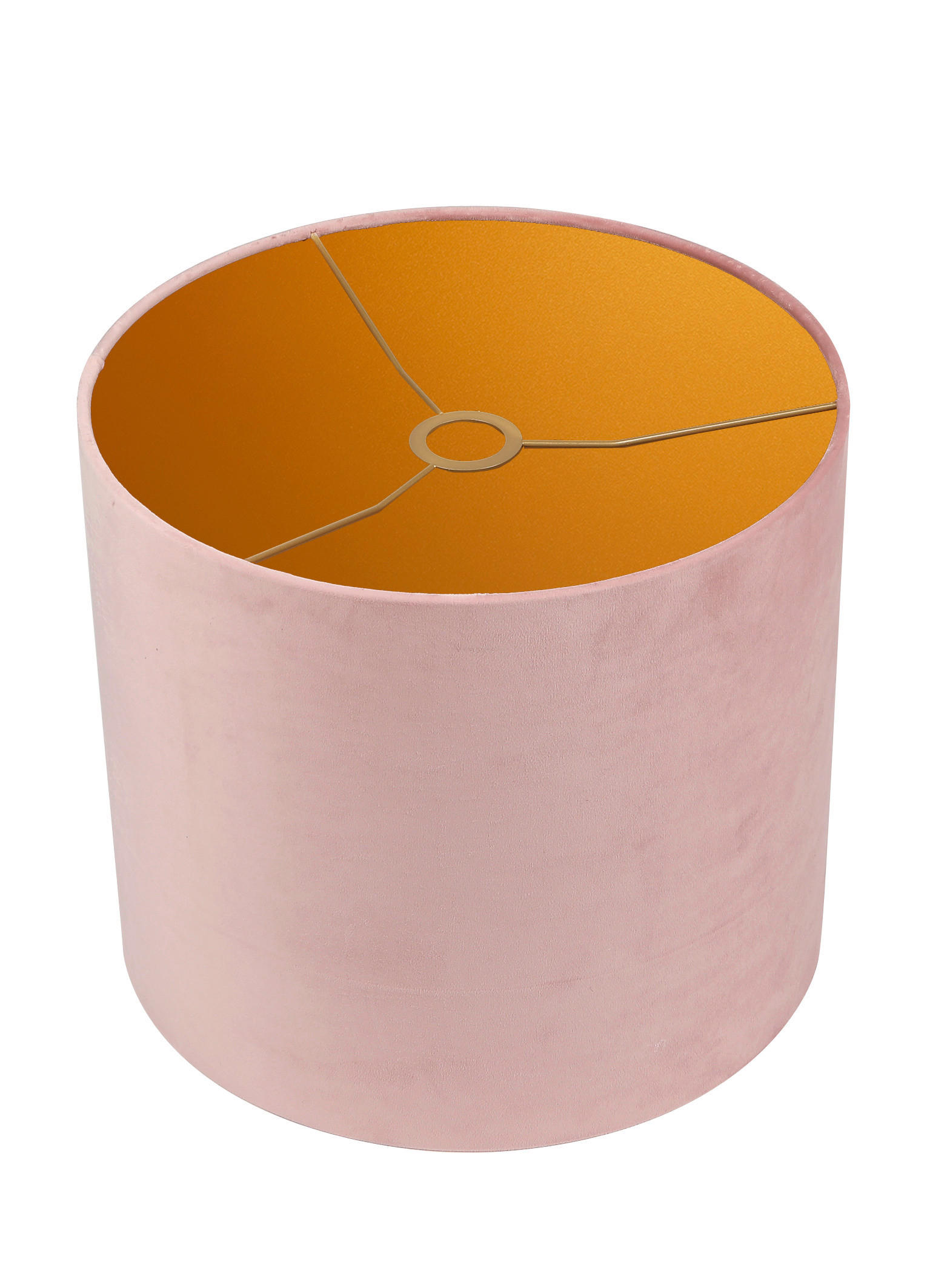 LEUCHTENSCHIRM Velour 30/24 cm   - Rosa, Basics, Textil/Metall (30/24cm)