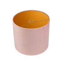 LEUCHTENSCHIRM Velour 30/24 cm   - Rosa, Basics, Textil/Metall (30/24cm)