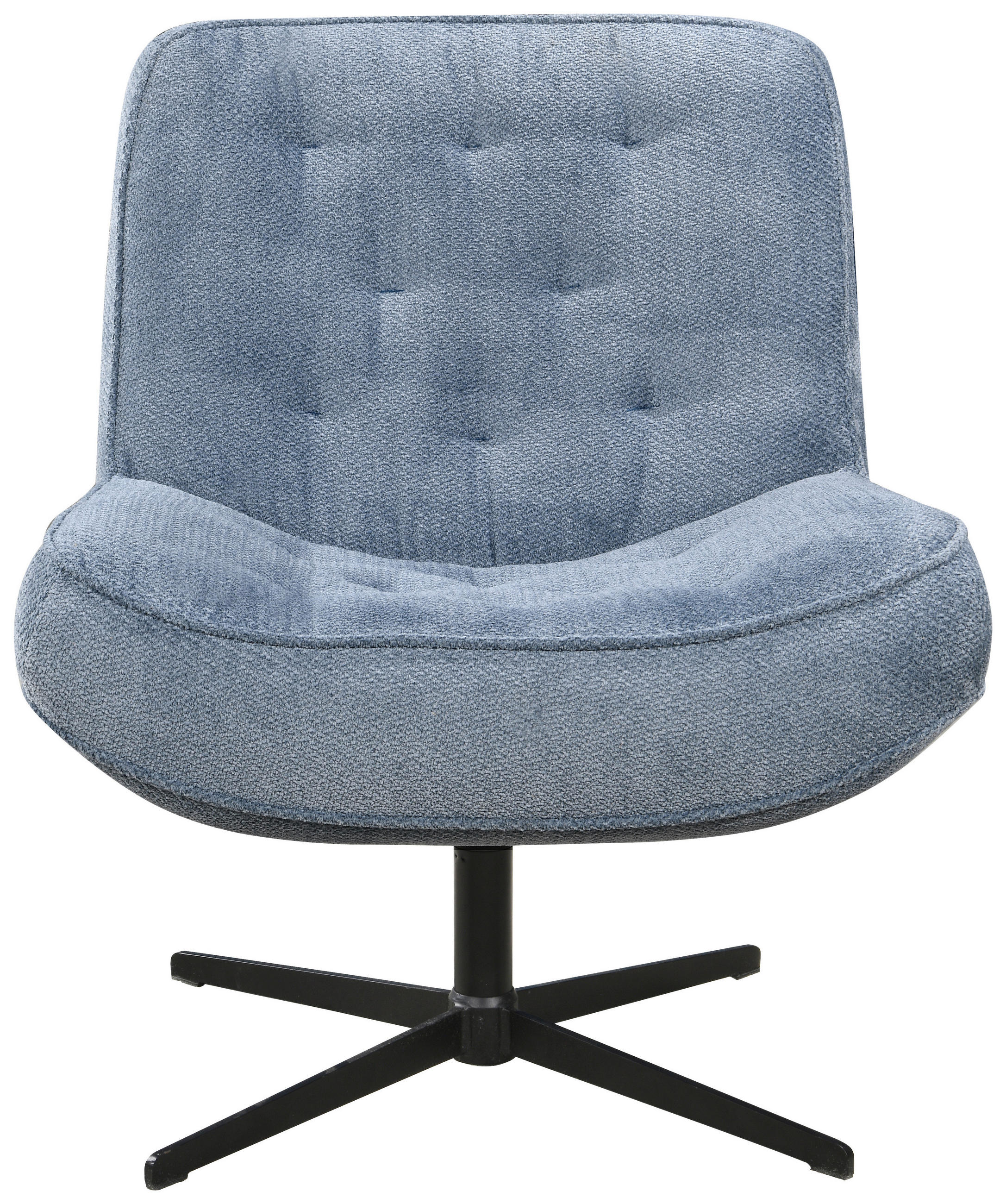 SESSEL Struktur Blaugrau  - Blaugrau/Schwarz, Design, Holz/Textil (71/83/79cm) - Carryhome