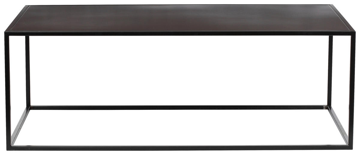 COUCHTISCH 110/60/40 cm rechteckig Schwarz  - Schwarz, Trend, Metall (110/60/40cm) - Carryhome