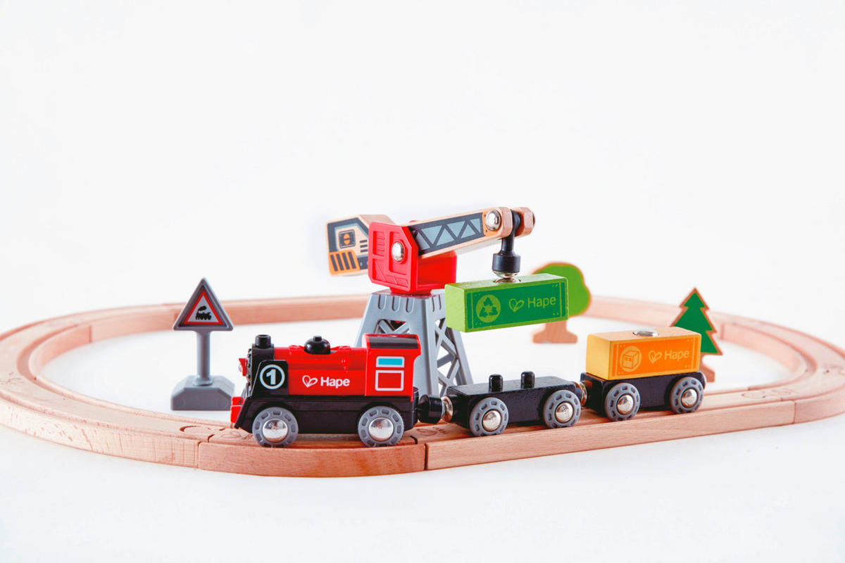 EISENBAHNZUBEHÖR - Multicolor, Basics, Holz/Kunststoff (50,0/40,0/40,0cm) - Hape