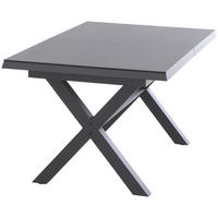 GARTENTISCH 200-260/100/77 cm Metall rechteckig  - Anthrazit, Basics, Kunststoff/Metall (200-260/100/77cm) - Siena Garden
