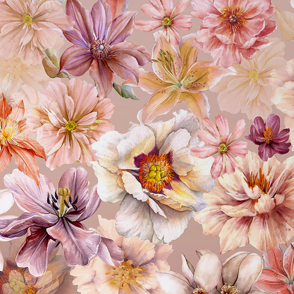 WENDEBETTWÄSCHE 2-teilig Satin 135/200 cm  - Altrosa, Design, Textil (135/200cm) - Esposa