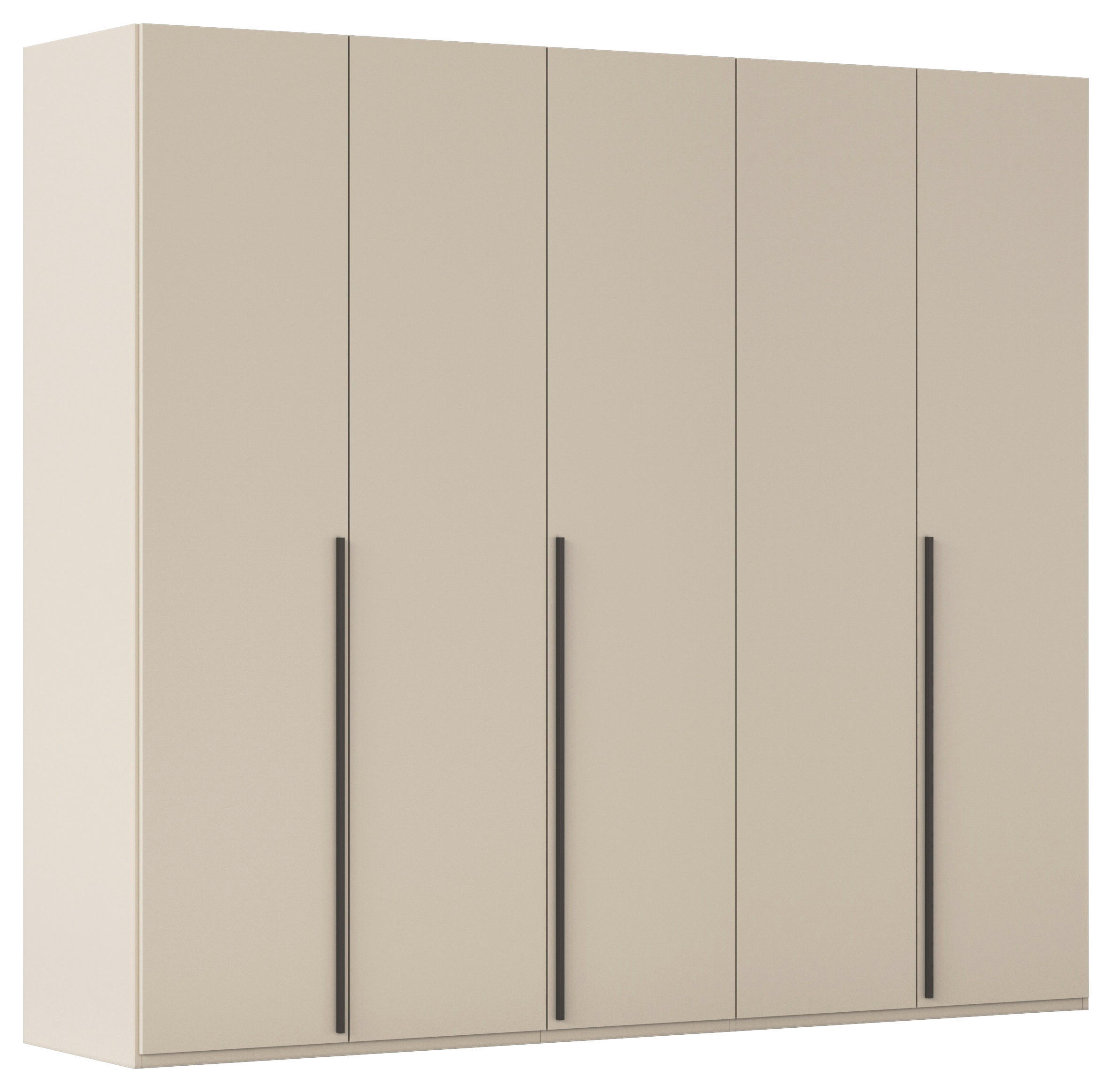 DREHTÜRENSCHRANK 251/223/60 cm 5-türig Champagner  - Champagner/Graphitfarben, Design, Holzwerkstoff/Metall (251/223/60cm) - home24