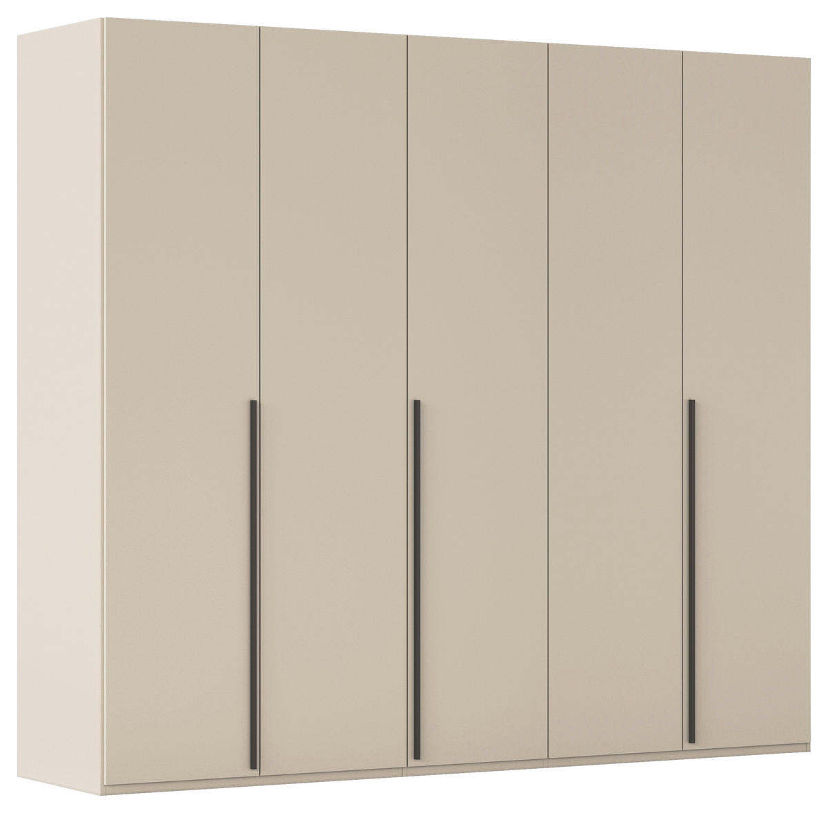 DREHTÜRENSCHRANK 251/223/60 cm 5-türig Champagner  - Champagner/Graphitfarben, Design, Holzwerkstoff/Metall (251/223/60cm) - home24