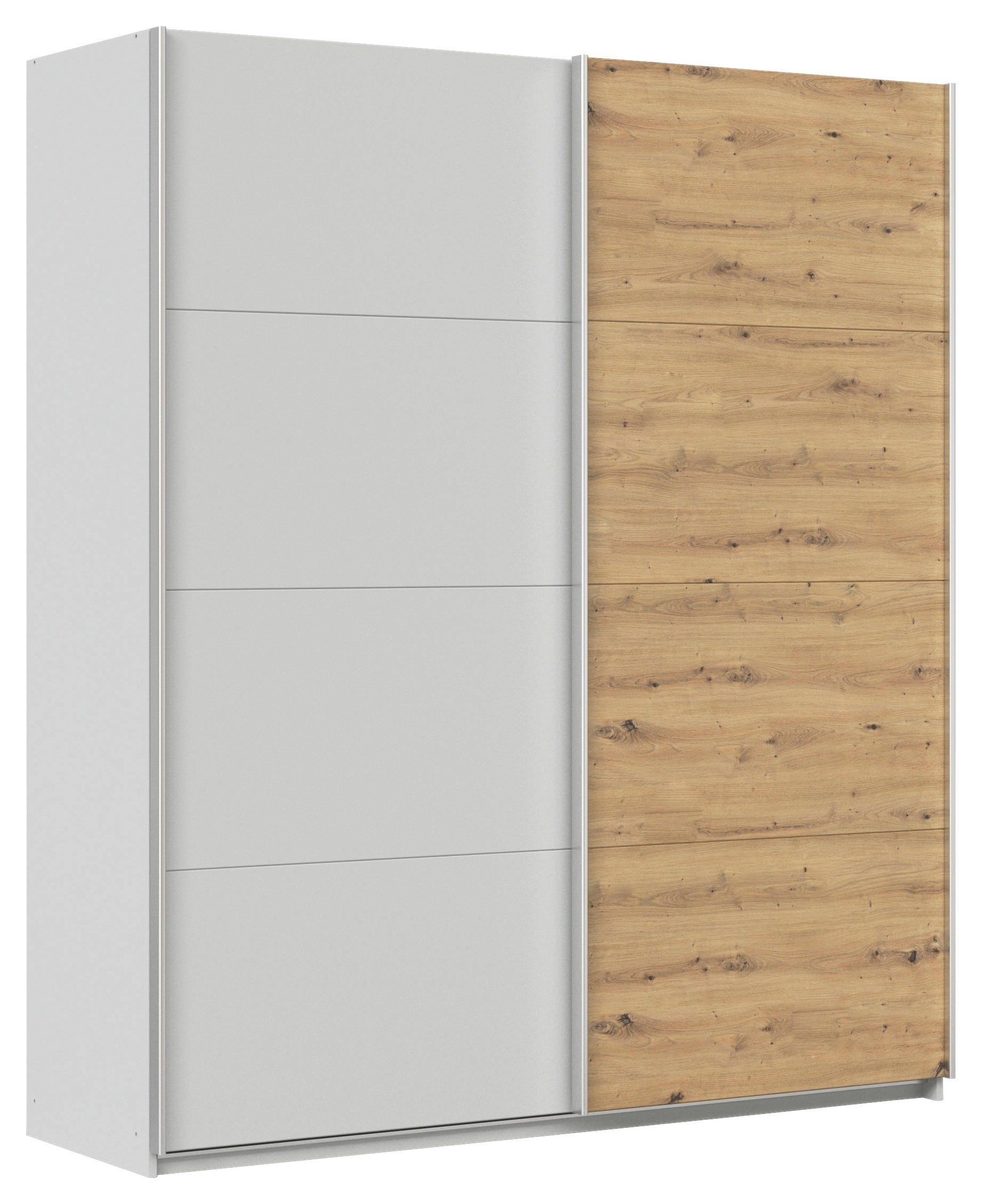 Schwebetürenscrhank B: 181cm Feldkirch Seidengr/eiche Dekor