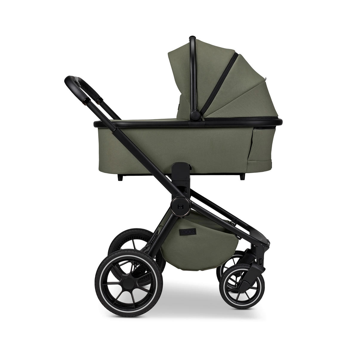 KOMBINIRANA DJEČJA KOLICA  Resea+  - maslinasto zelena/crna, Basics, tekstil (98.5/58/122cm) - Moon