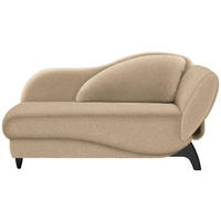 LIEGE  in Webstoff Beige  - Beige/Schwarz, MODERN, Holz/Textil (171-190/87/84cm) - Joka