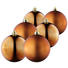 CHRISTBAUMKUGEL-SET 6-teilig Rostfarben - Rostfarben, Basics, Kunststoff (8cm) CHRISTBAUMKUGEL-SET 6-teilig Rostfarben - Rostfarben, Basics, Kunststoff (8cm)