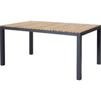 GARTENTISCH 167,5/100/74 cm Holz rechteckig  - Anthrazit/Teakfarben, KONVENTIONELL, Holz/Metall (167,5/100/74cm) - Gardenson