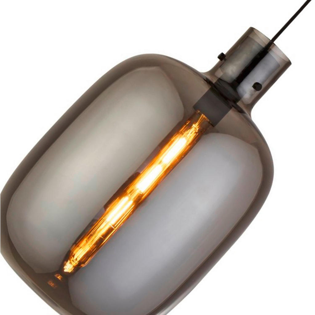 Thumbnail - Searchlight Hängeleuchte Barrel, Schwarz, Metall, Glas, 127 cm, höhenverstellbar, Lampen & Leuchten, Innenbeleuchtung, H...