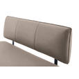SITZBANK 180/86,5/60 cm in Schwarz, Hellbraun - Hellbraun/Schwarz, Design, Textil/Metall (180/86,5/60cm) - Cantus