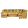 WOHNLANDSCHAFT in Chenille Gelb  - Gelb/Schwarz, Konventionell, Kunststoff/Textil (165/333/216cm) - Livetastic