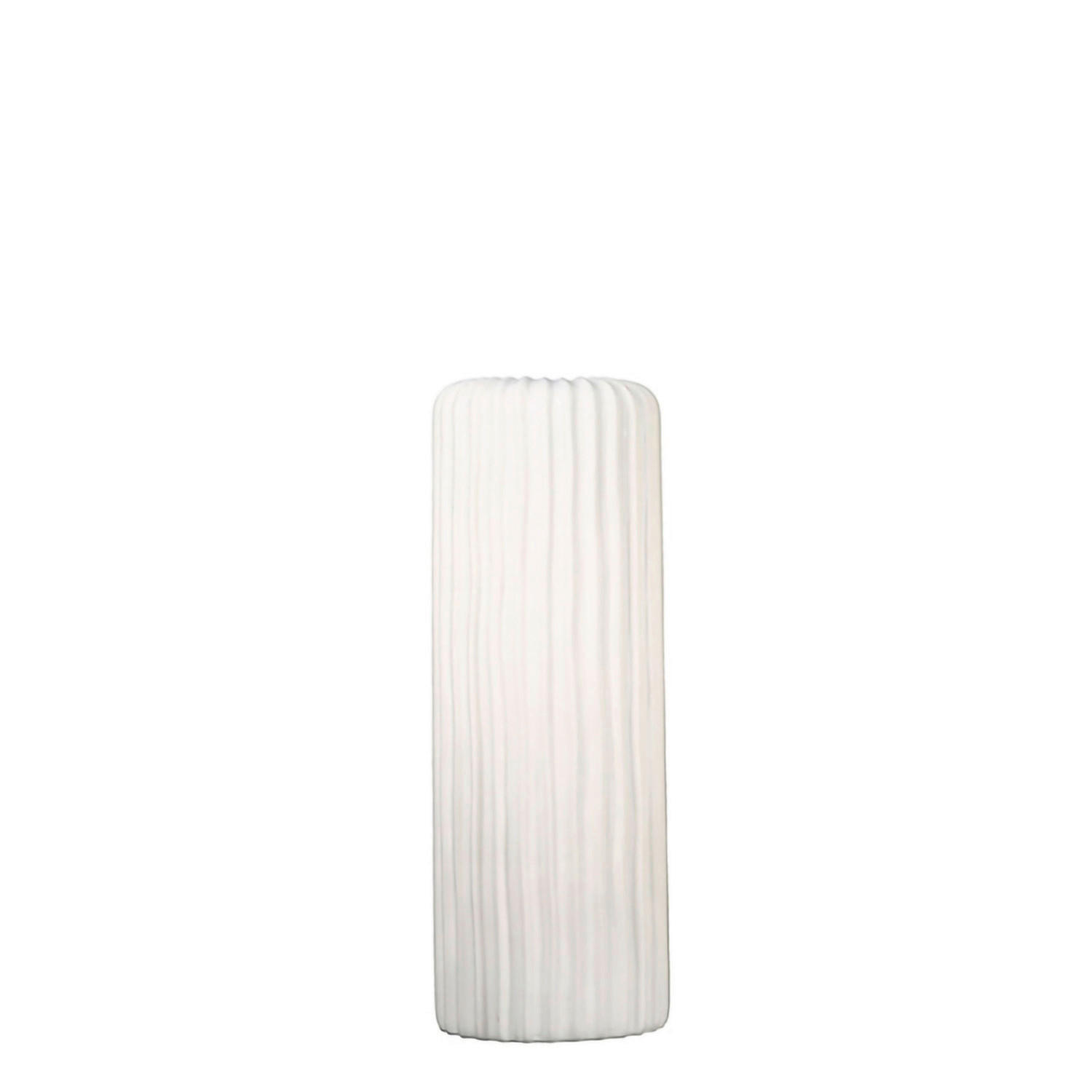 VASE Fjord  - Weiß, Basics, Keramik (16/58/16cm)