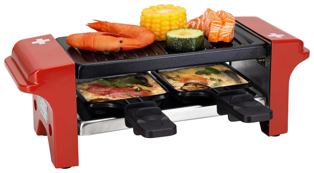 RACLETTE-GRILL  - Rot, Basics, Kunststoff/Metall (31,5/19,5/11cm) - Nouvel