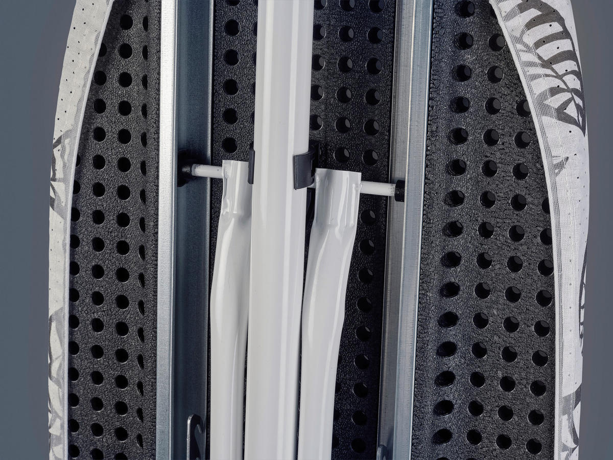 DASKA ZA PEGLANJE - bela/crna, Osnovno, tekstil (38/120cm) - Leifheit