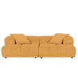 SOFAELEMENT  in Flachgewebe Currygelb  - Currygelb/Schwarz, KONVENTIONELL, Kunststoff/Textil (125/66/155cm) - Carryhome