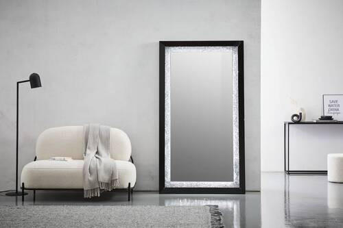 FALI TÜKÖR 100/180/5,5 cm    - ezüst/fekete, Design, faalapú anyag/Üveg (100/180/5,5cm) - Xora