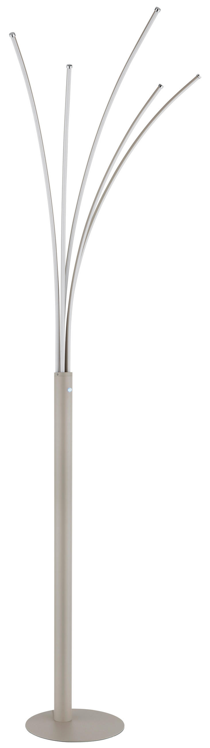 LED-STEHLEUCHTE Bizzy 56/60/187 cm  - Sandfarben/Opal, Design, Kunststoff/Metall (56/60/187cm)