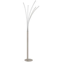 LED-STEHLEUCHTE Bizzy 56/60/187 cm  - Sandfarben/Opal, Design, Kunststoff/Metall (56/60/187cm)