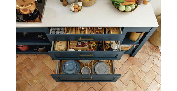 EINBAUKÜCHE   - Basics, Holzwerkstoff - Novel