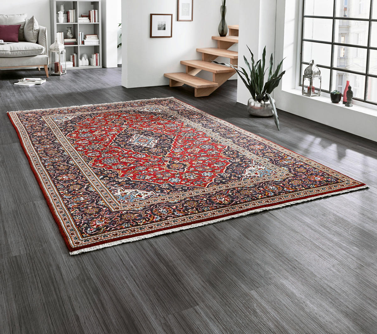 ORIENTTEPPICH 100/150 cm Keshan  - Rot, Lifestyle, Textil (100/150cm) - Cazaris