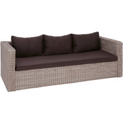 RELAXAČNÍ POHOVKA - tmavě hnědá/přírodní barvy, Lifestyle, kov/textil (210/67/85cm) - AMBIA GARDEN