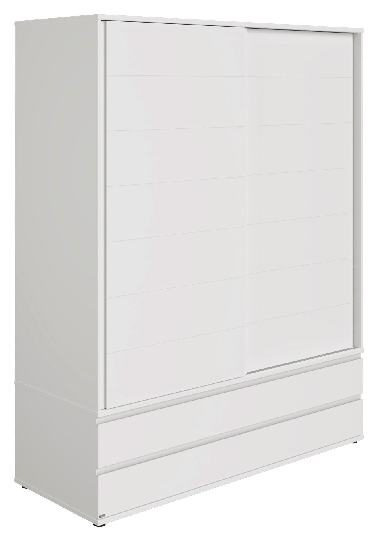 KLEIDERSCHRANK 2-türig Weiß  - Weiß, Design, Holzwerkstoff (164/206,8/62,6cm) - Paidi