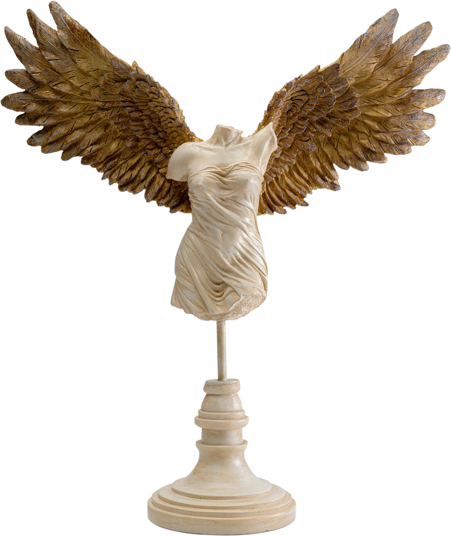 SKULPTUR - Beige, Design, Kunststoff (38/42/12cm) - Kare-Design
