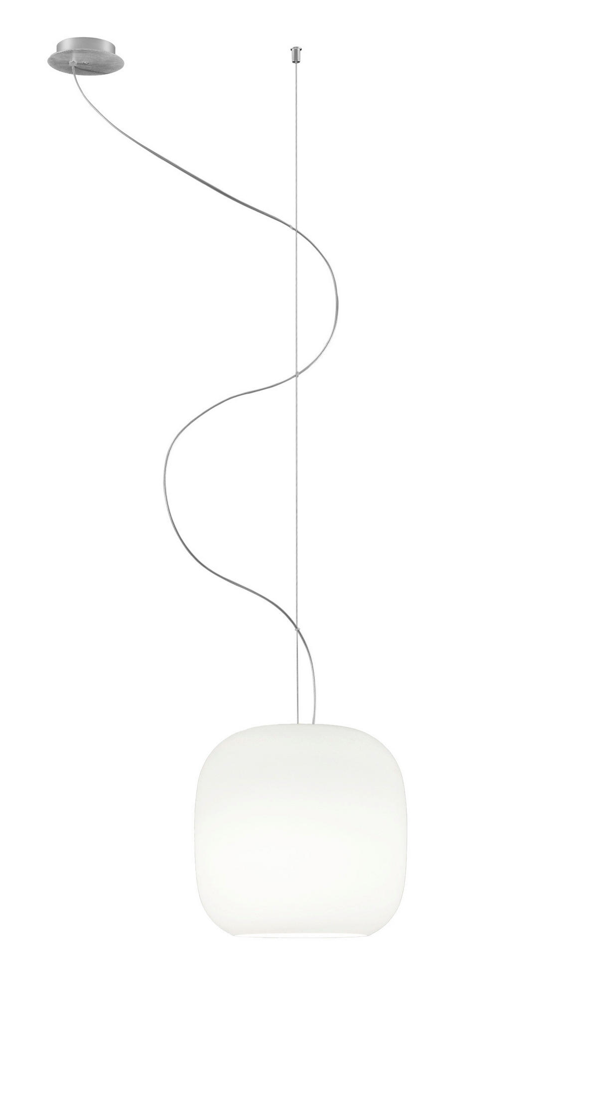 PENDELLEUCHTE MUREA 25/150/150 cm   - Weiß, KONVENTIONELL, Glas (25/150/150cm)