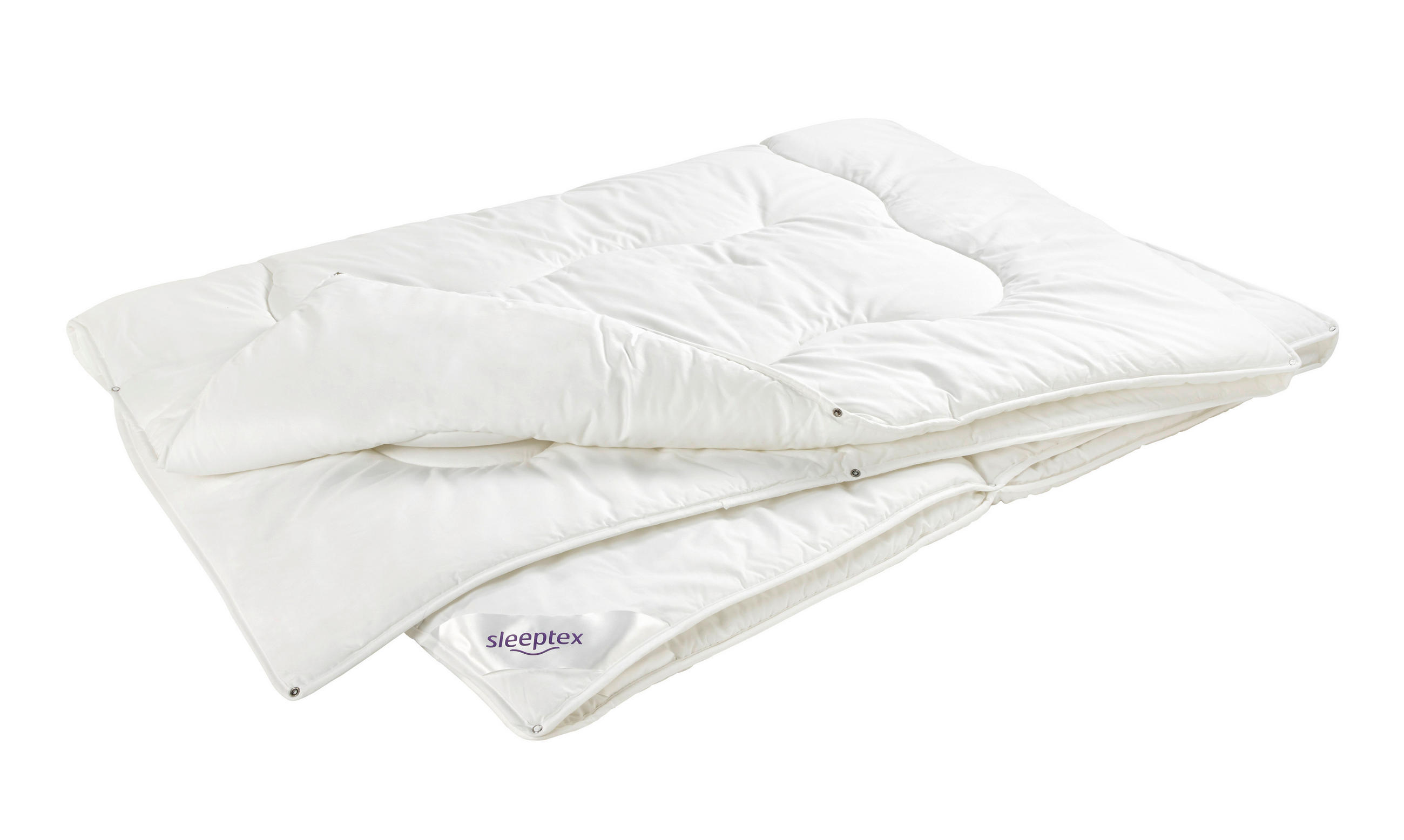 VIERJAHRESZEITENDECKE 160/210 cm Kathi  - Weiss, Basics, Kunststoff/Textil (160/210cm) - Sleeptex