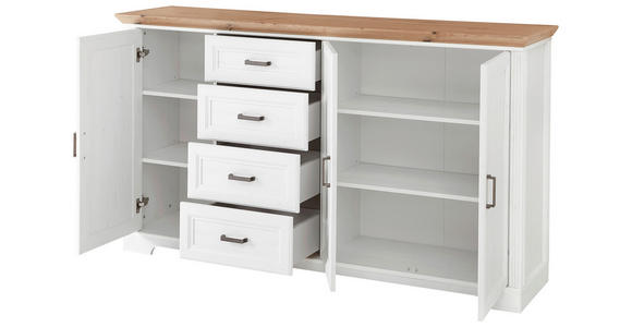SIDEBOARD in 182/102/41 cm - Schwarz/Eiche Artisan, Design, Holzwerkstoff/Metall (182/102/41cm) - Landscape