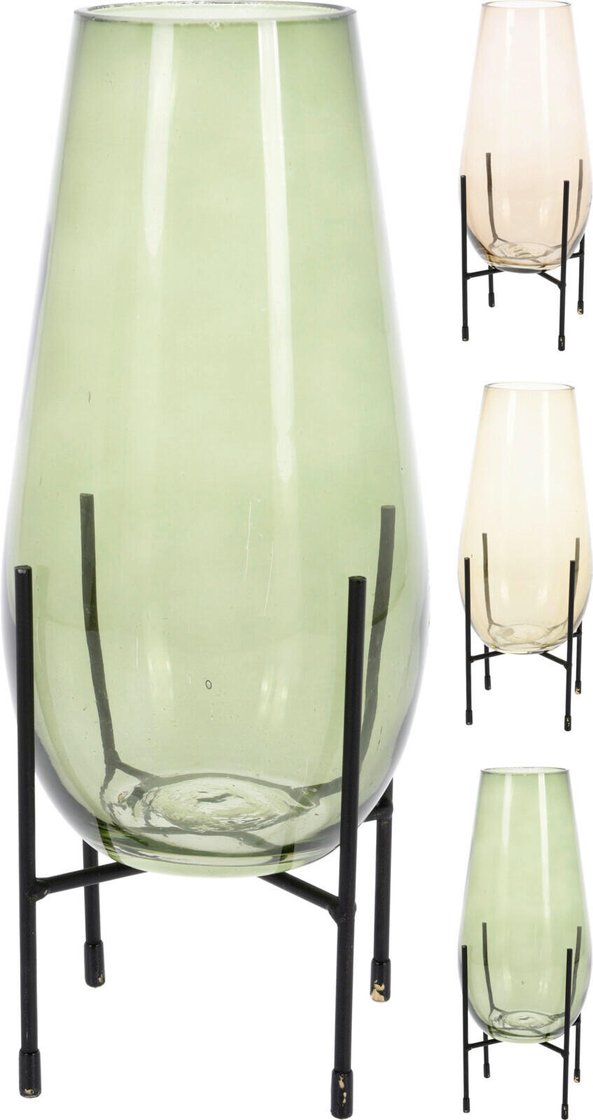 VÁZA, sklo, 32 cm - Basics, sklo (12/32/12cm)