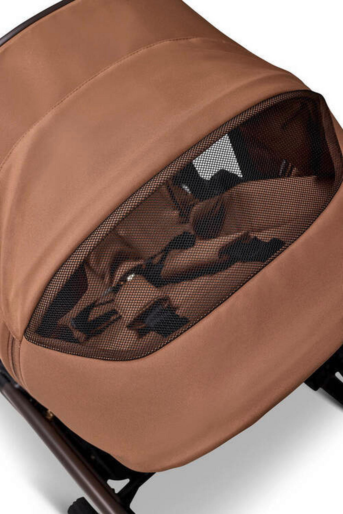 KOMBIKINDERWAGEN Gio Fold ETPU  - Cognac/Braun, Basics, Textil/Metall (120/58/92cm) - Moon Edition