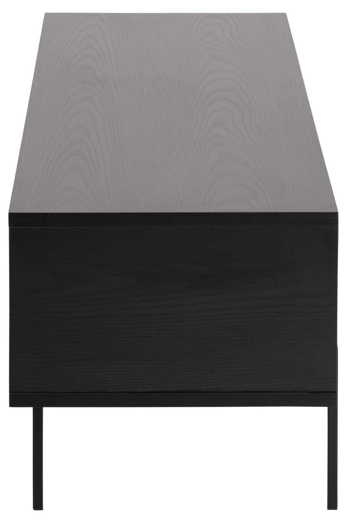 TV-BÄNK 140/44,5/40 cm  - svart, Modern, metall/trämaterial (140/44,5/40cm) - Best Price