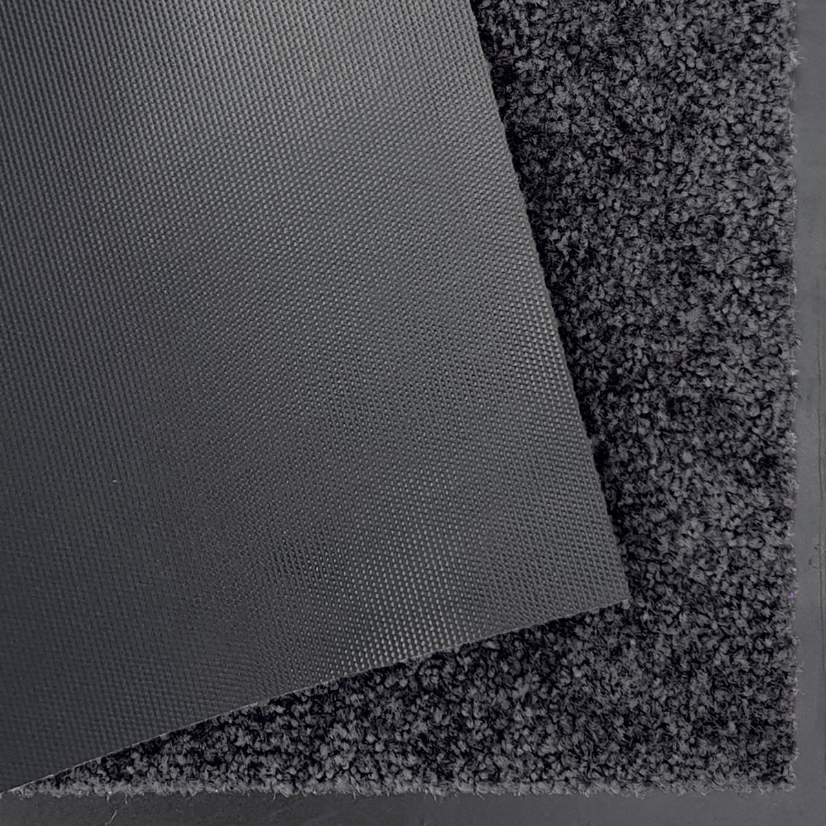 SCHMUTZFANGMATTE  90/150 cm  Schwarz  - Schwarz, Basics, Kunststoff/Textil (90/150cm)