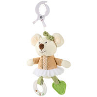 SPIELBOGEN-ANHÄNGER - Braun/Weiß, Basics, Kunststoff/Textil (20cm) - Patinio