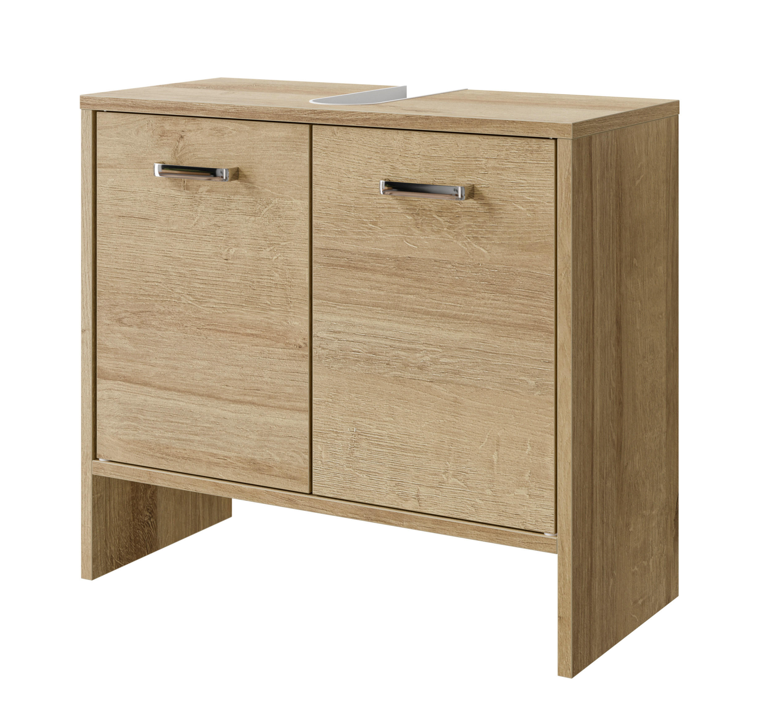 WASCHBECKENUNTERSCHRANK 60,6/54,3/28,4 cm  - Chromfarben/Eichefarben, Basics, Holzwerkstoff (60,6/54,3/28,4cm) - Pelipal