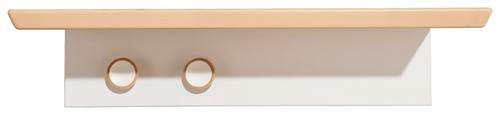 WANDREGAL Birke massiv Weiß, Birkefarben - Birkefarben/Weiß, Design, Holz (96,4/12/20cm) - Paidi