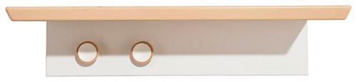 WANDREGAL 96,4/12/20 cm  - Weiss/Birkefarben, Design, Holz/Holzwerkstoff (96,4/12/20cm) - Paidi