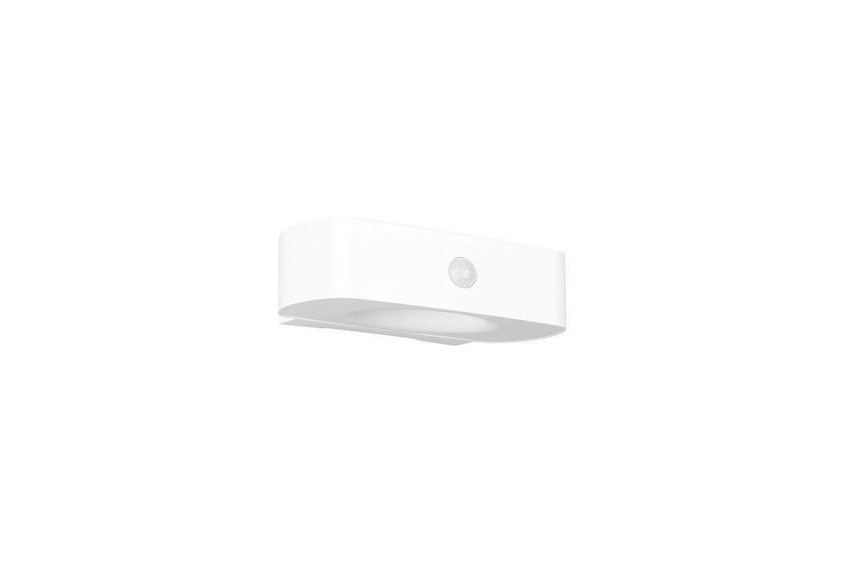 VÄGGLAMPA FÖR UTOMHUS - vit, Design, plast (21,5/6/15,5cm)