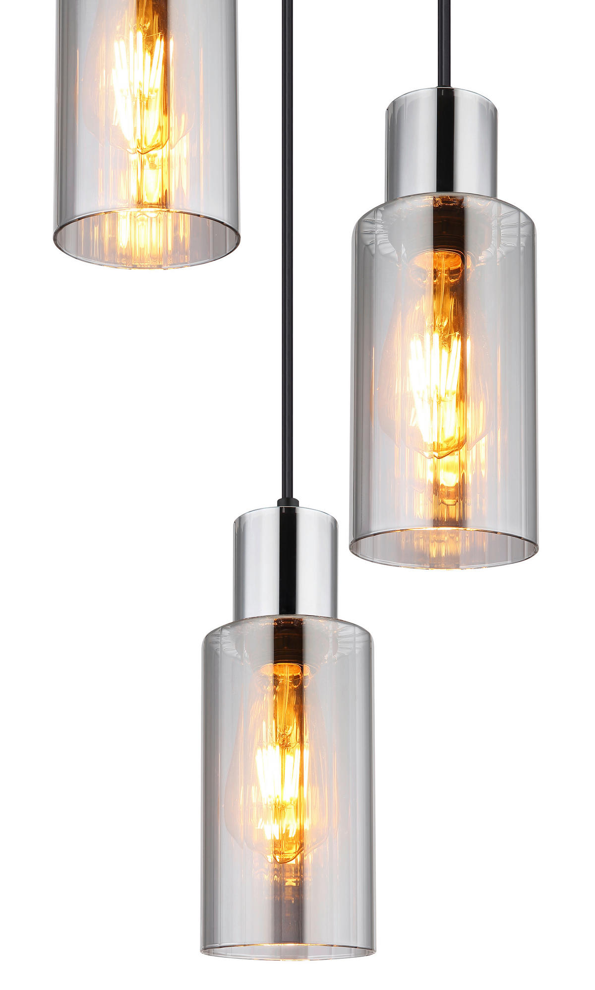 HÄNGLAMPA 32/120 cm  - svart, Basics, metall/glas (32/120cm) - Globo