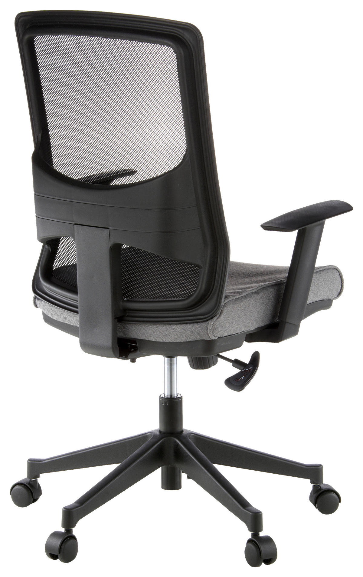 DREHSTUHL  in Netzbespannung, Flachgewebe Grau, Schwarz  - Schwarz/Grau, MODERN, Kunststoff/Textil (57/113/44cm) - MID.YOU